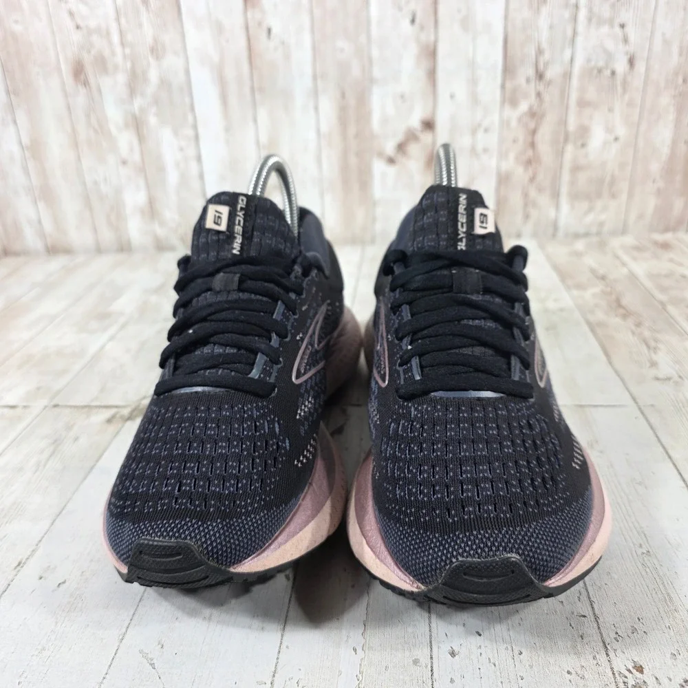 Brooks Glycerin 19 Womens Running Shoes Black Rose Gold 1203431B074 Size 7